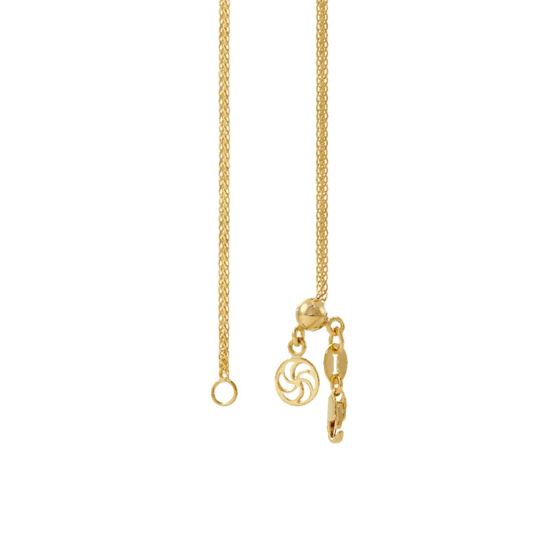 14K Adjustable Spiga Chain sold by IceLink