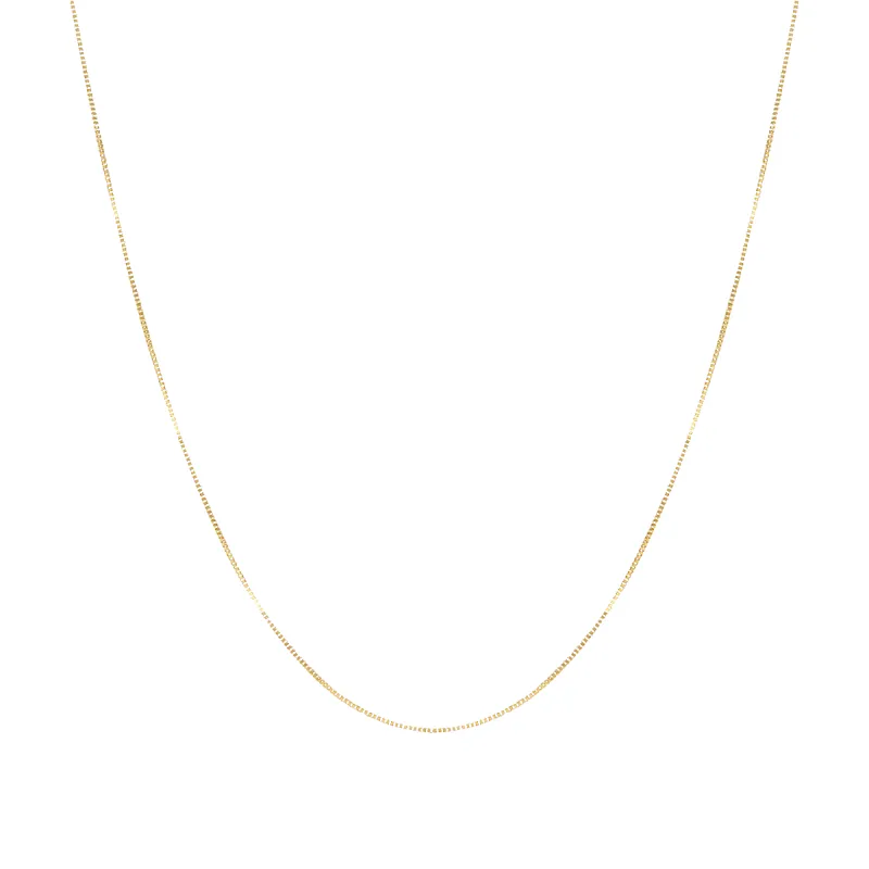 14K Adjustable Box Chain sold by IceLink
