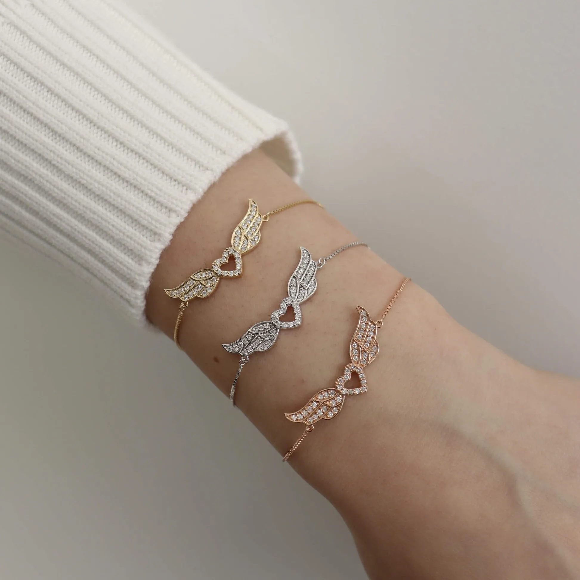 14K Angel Heart Diamond Bracelet (Sample Sale) sold by IceLink product image thumbnail 2