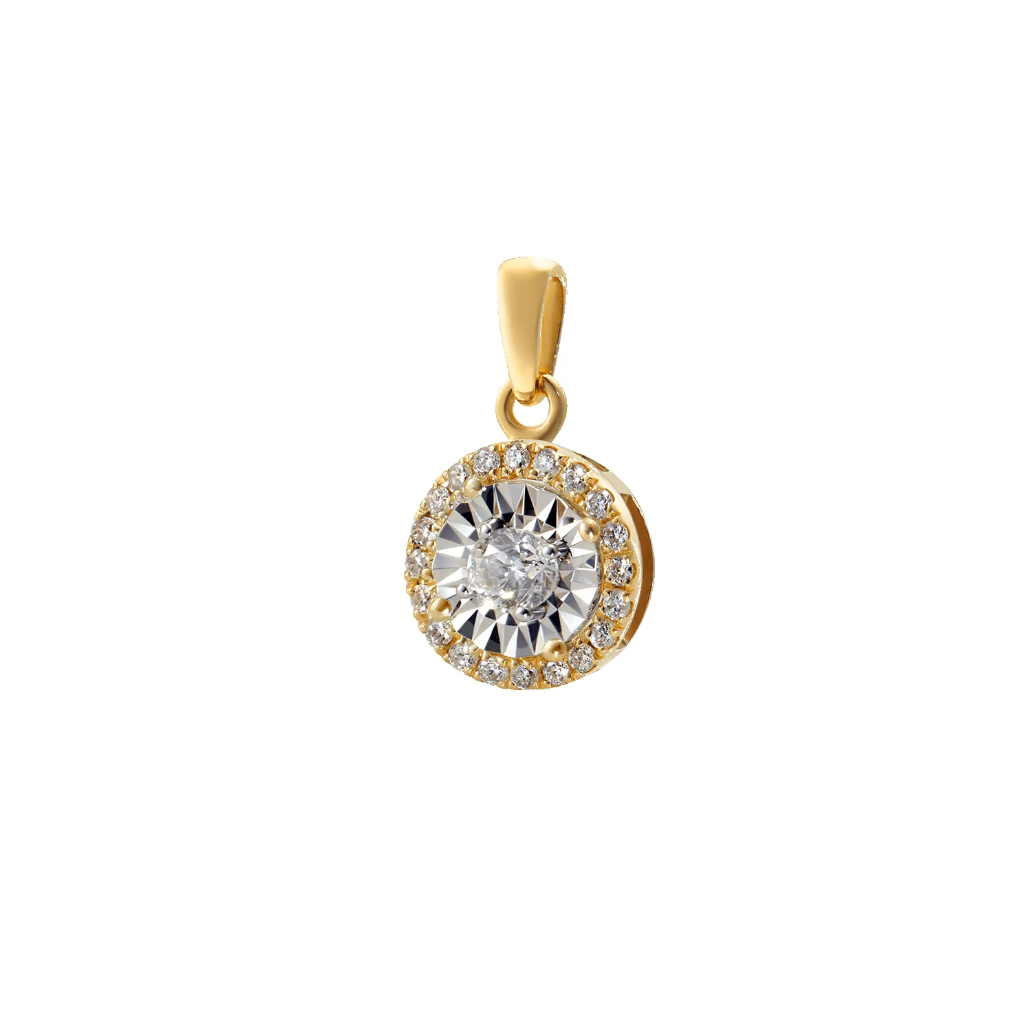 14K Sosem Diamond Pendant sold by IceLink product image thumbnail 4