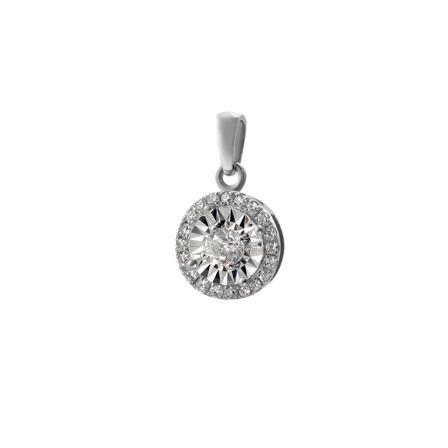 14K Sosem Diamond Pendant sold by IceLink