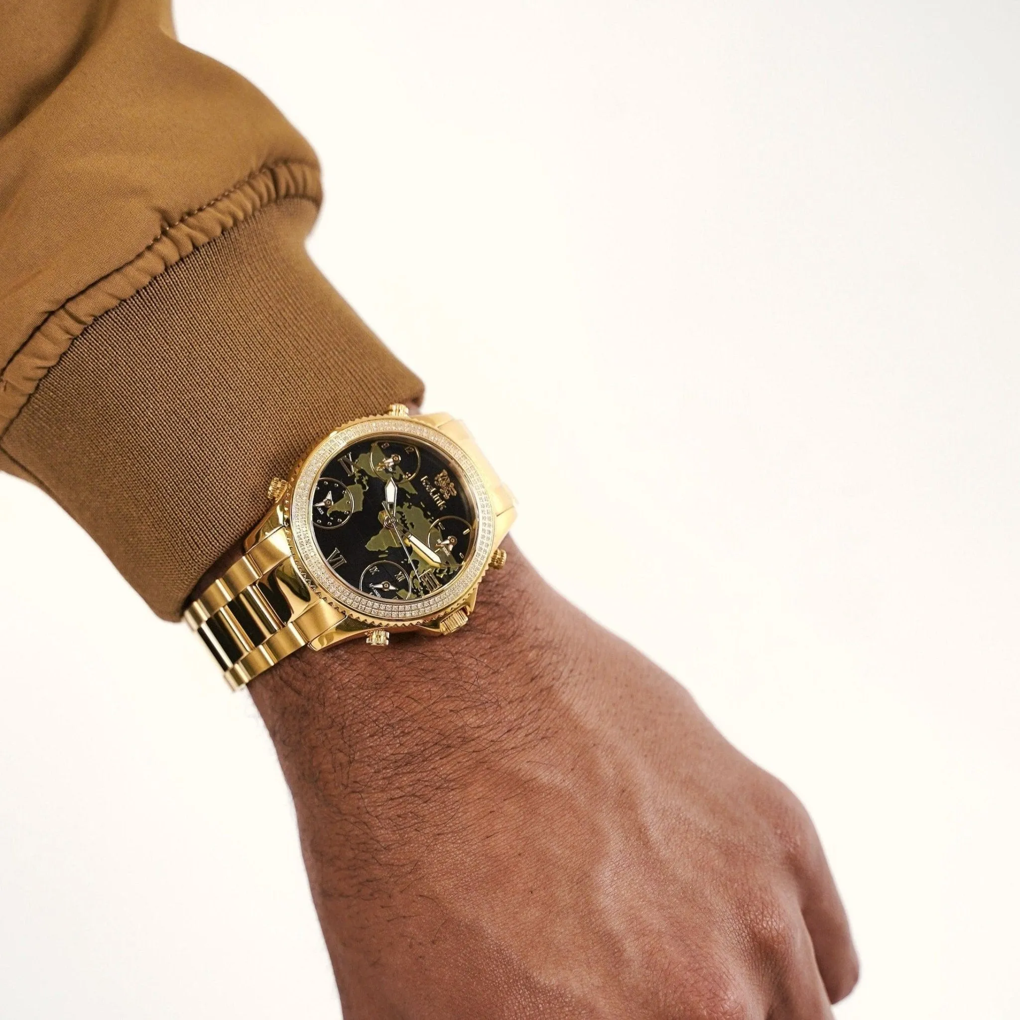 Marco Polo Gold & Black 5 Time Zone Watch sold by IceLink product image thumbnail 3