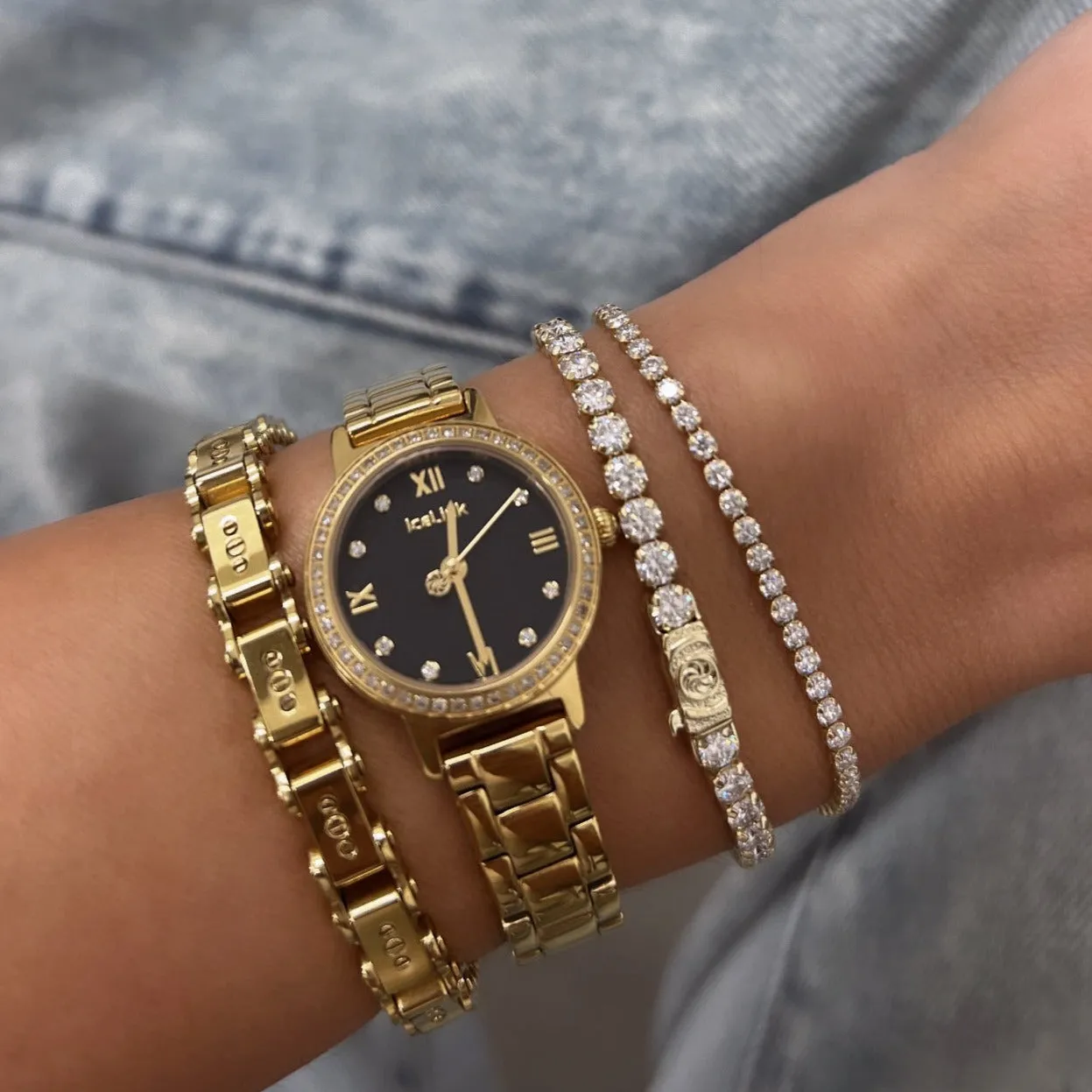 10K Gold Moissanite Tennis Bracelet 2.10mm sold by IceLink product image thumbnail 2