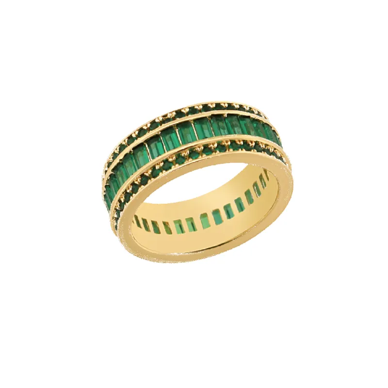 Isabelle Emerald Baguette Ring sold by IceLink
