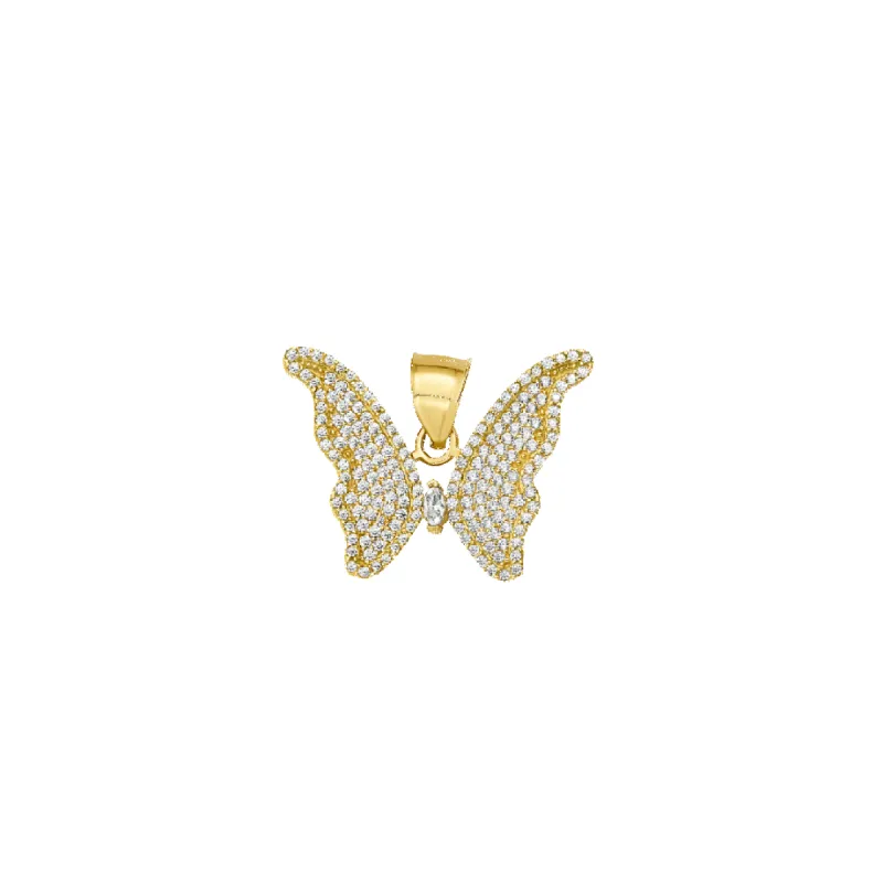 14K Butterfly Pendant (Sample Sale) sold by IceLink