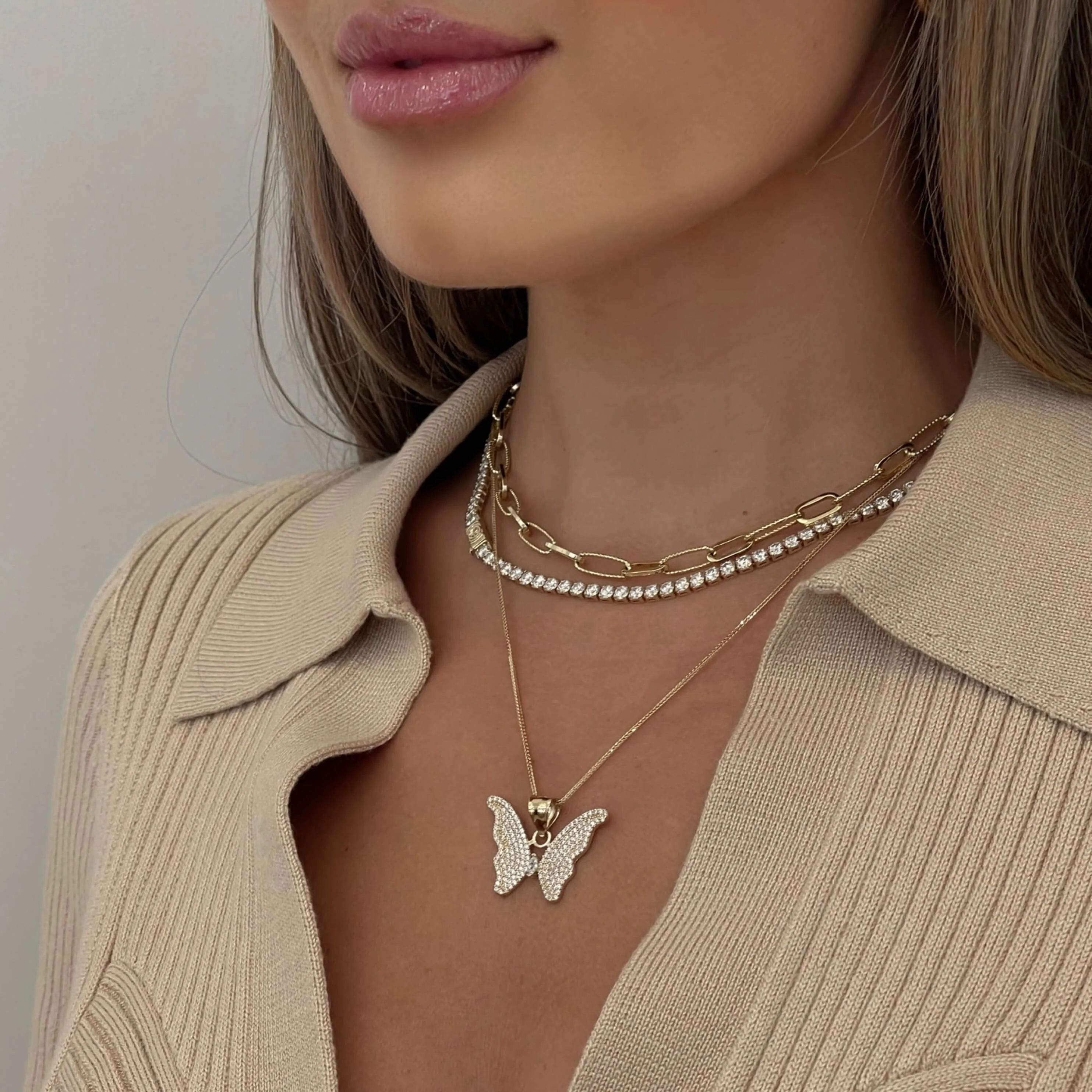 14K Butterfly Pendant sold by IceLink product image thumbnail 2