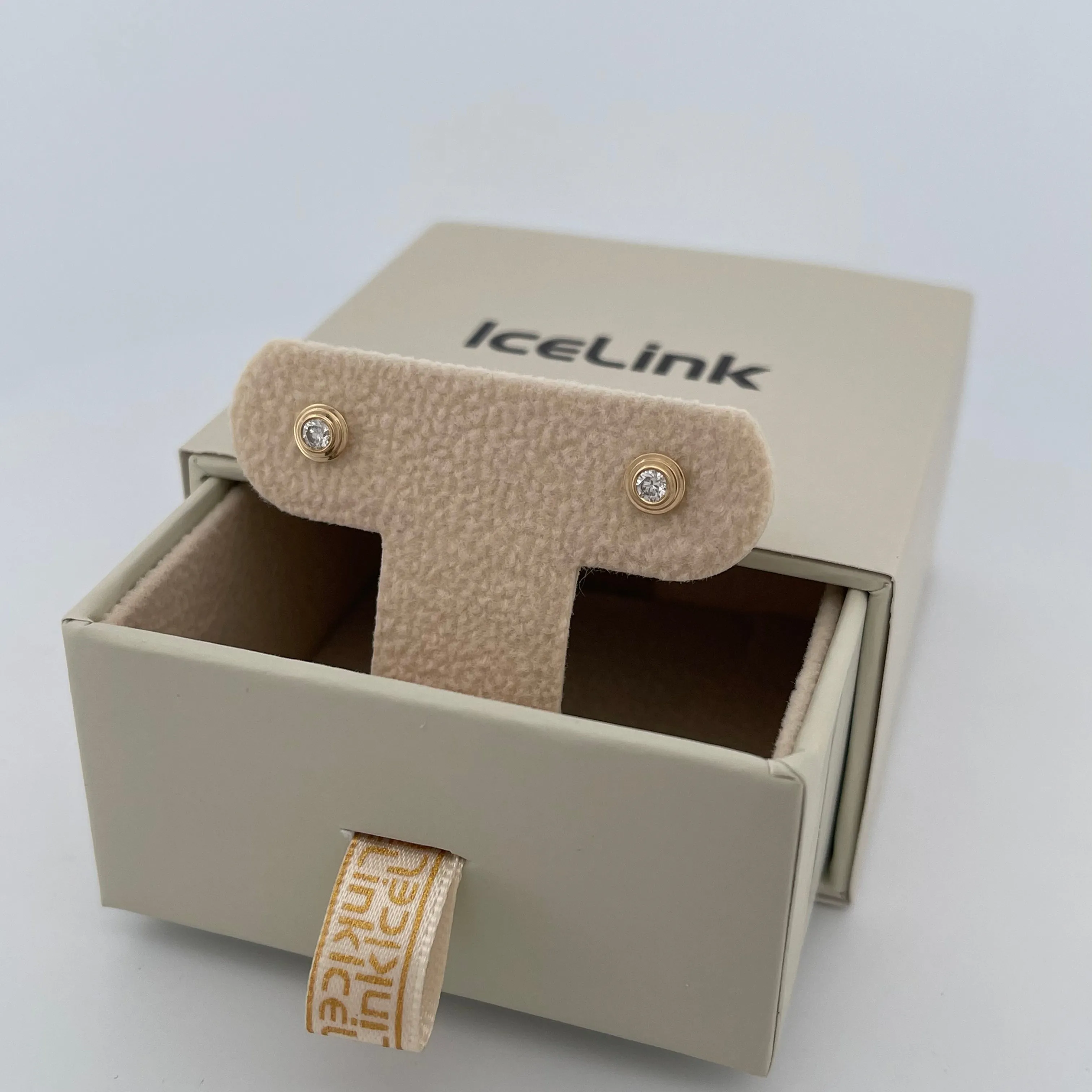 14K Lyla Diamond Stud Earrings sold by IceLink product image thumbnail 4