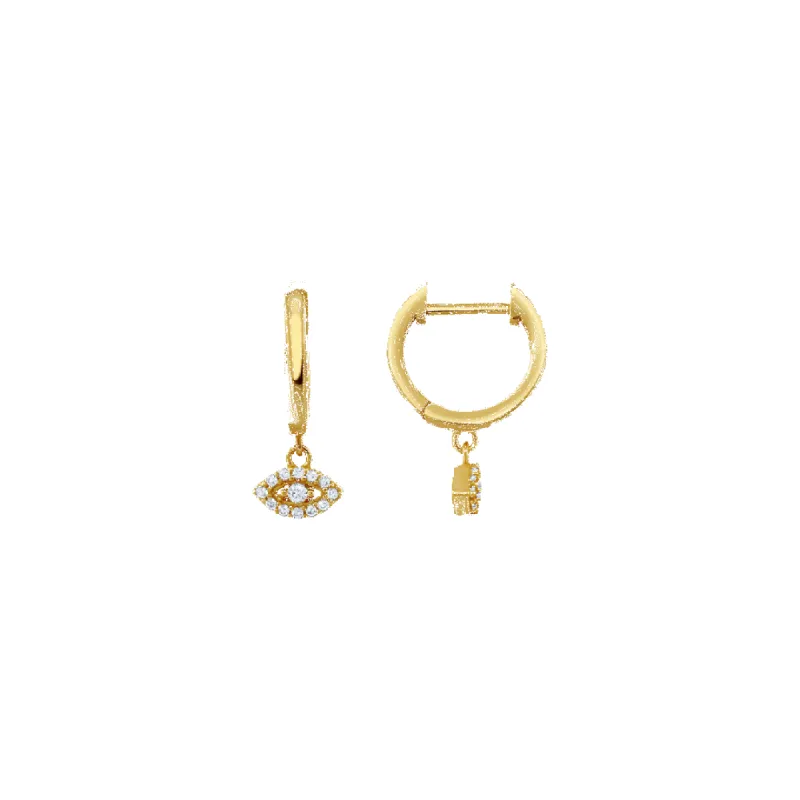 Evil Eye Hoops (Sample Sale) sold by IceLink