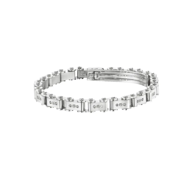 Diamond Steel 6MM Bicycle Bracelet sold by IceLink