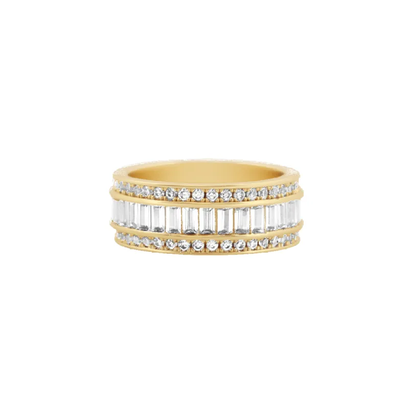 Isabelle Baguette Ring sold by IceLink