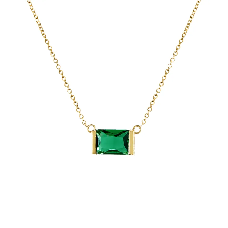 14K Emerald Necklace sold by IceLink