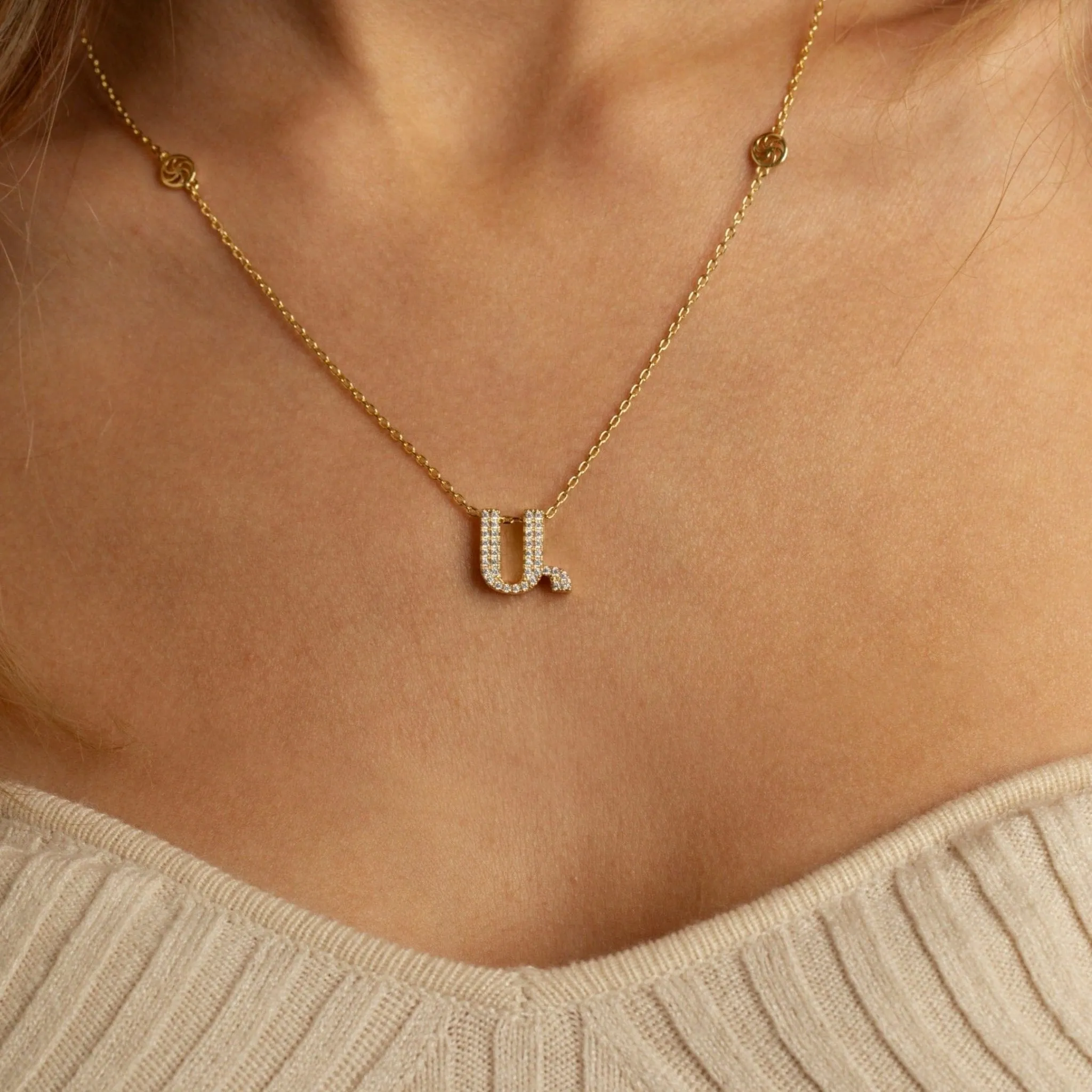 Armenian Initial Necklace (Sample Sale) sold by IceLink product image thumbnail 2