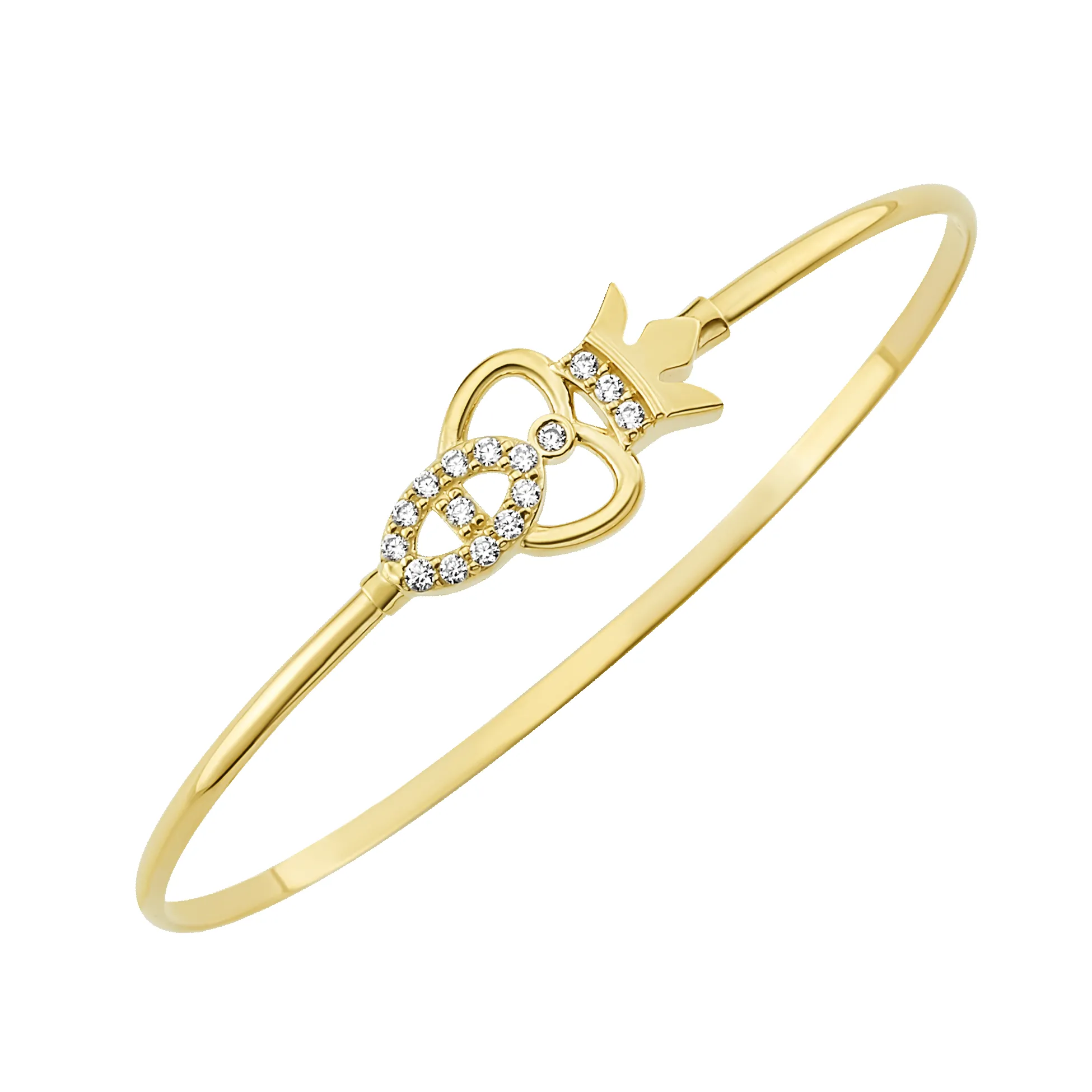 14K Princess Diamond Bangle (Sample Sale) sold by IceLink