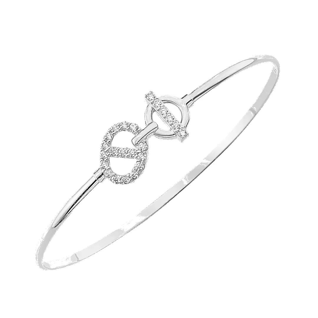 14K Olivia Diamond Bangle (Sample Sale) sold by IceLink product image thumbnail 2