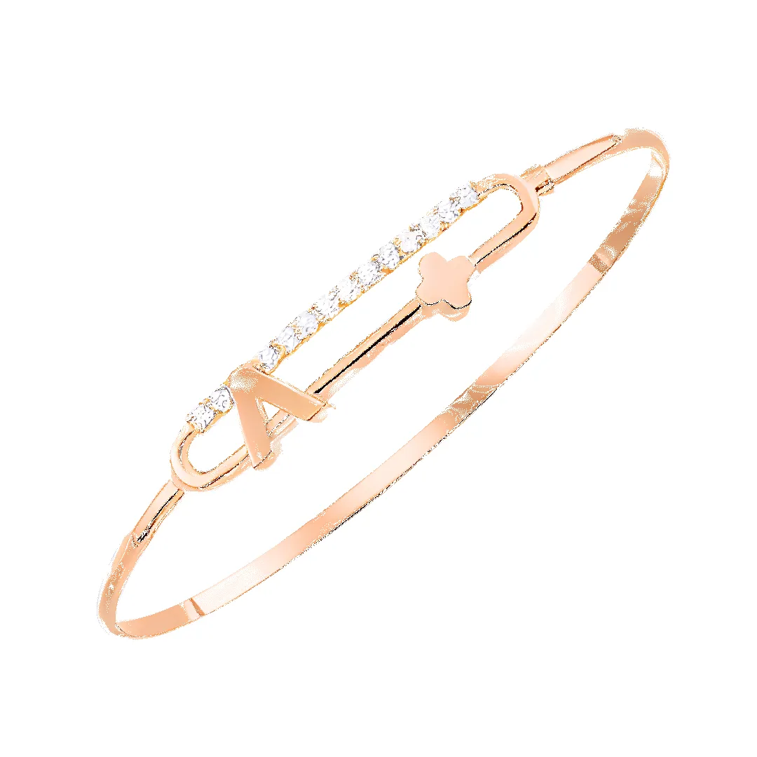 14K Clover Diamond Bangle (Sample Sale) sold by IceLink product image thumbnail 2