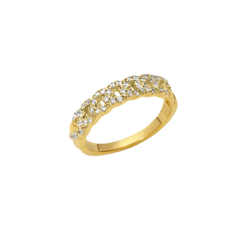 Gold Cuban Ring sold by IceLink
