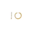 14K Diamond Hoop Huggies sold by IceLink