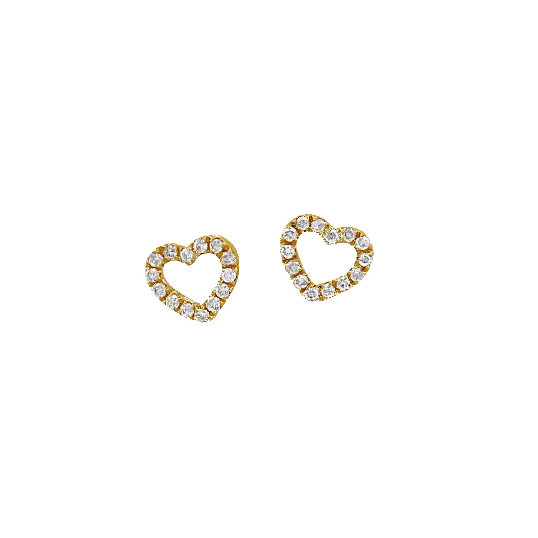14K Mini Hallie Diamond Stud Earrings sold by IceLink product image thumbnail 3