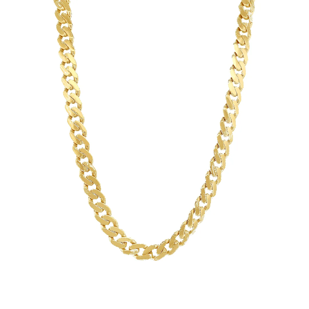 10K 9mm Hollow Monaco Cuban Link Necklace sold by IceLink
