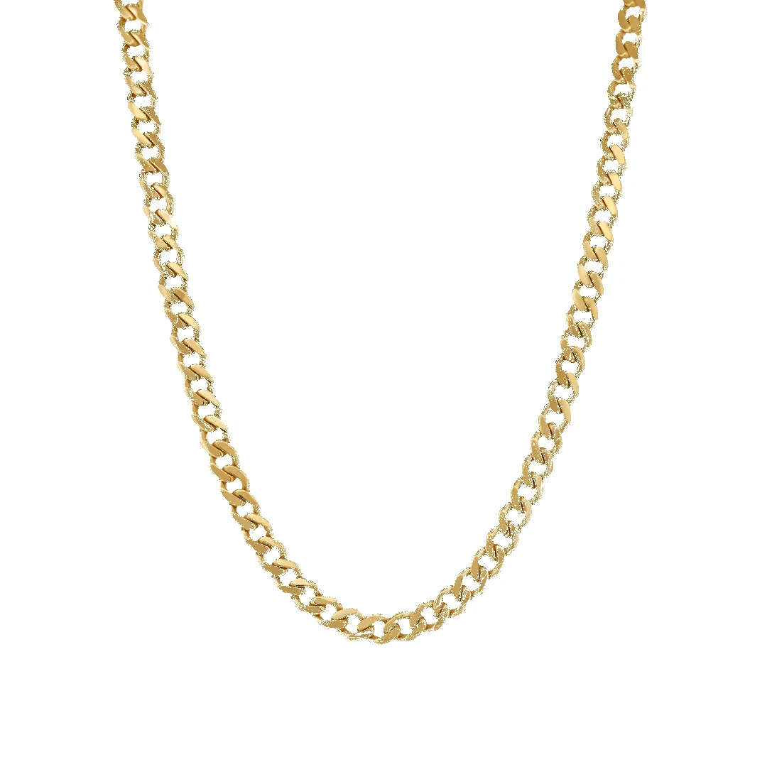 10K 5mm Hollow Monaco Cuban Link Necklace sold by IceLink
