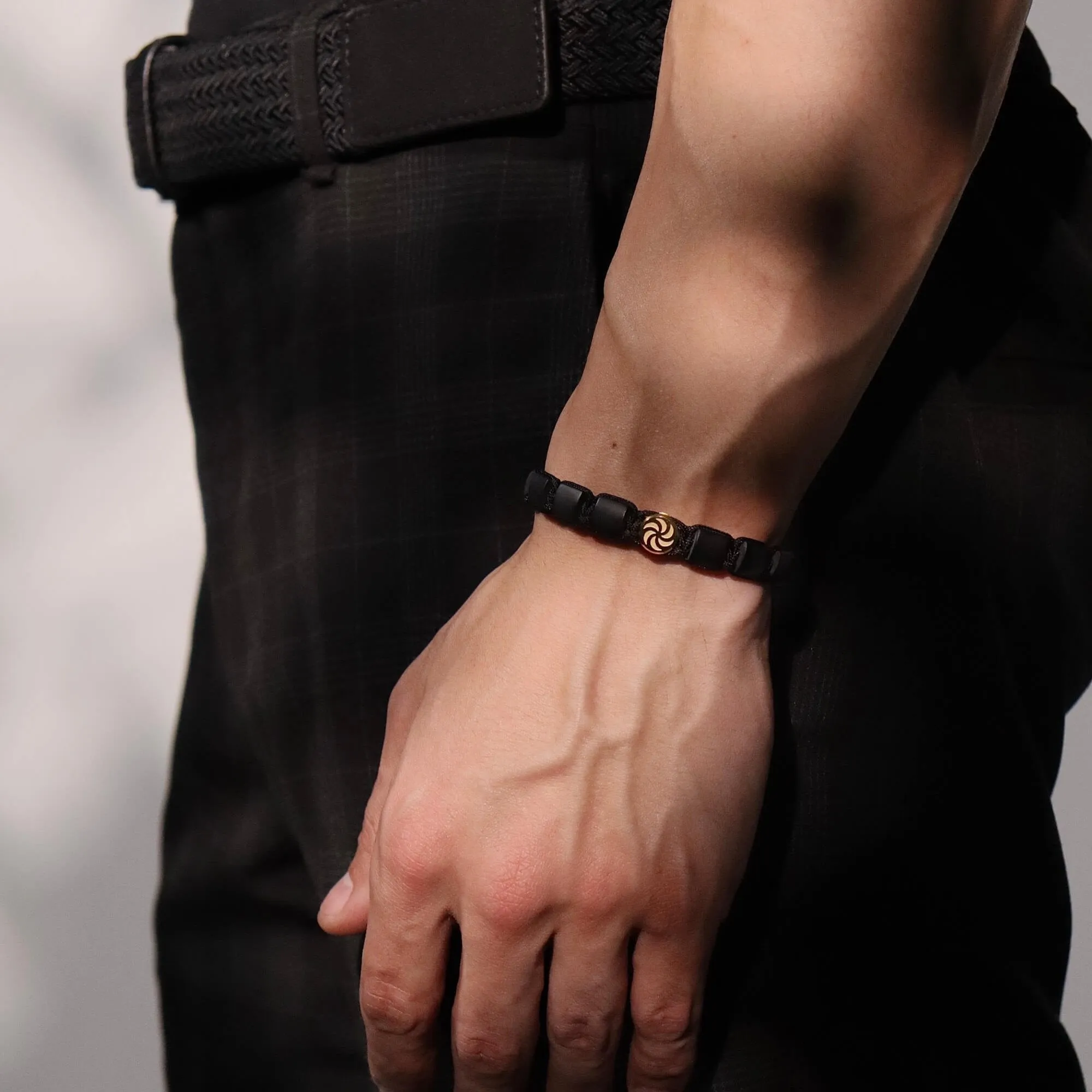 Onyx Eternal Link Cord Bracelet sold by IceLink product image thumbnail 3