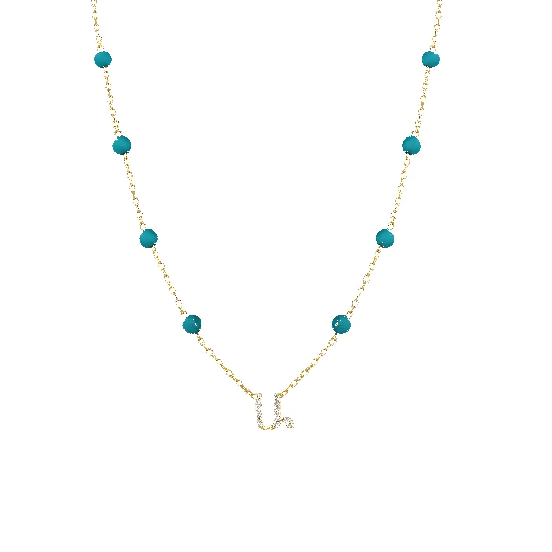 Turquoise Armenian Initial Necklace sold by IceLink