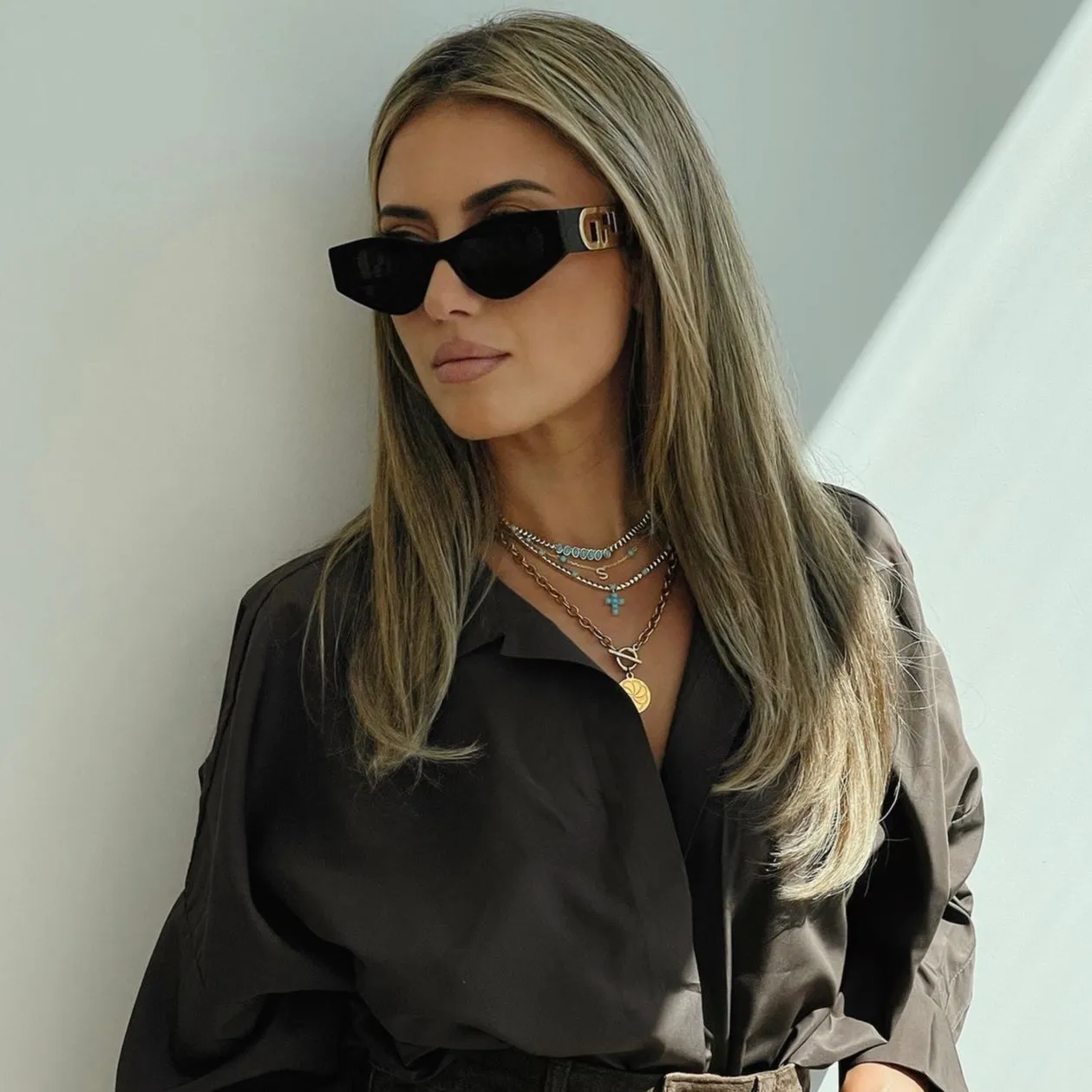 Turquoise 'True You' Initial Necklace sold by IceLink product image thumbnail 4