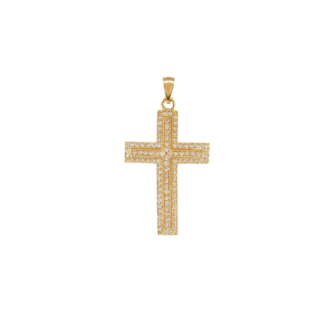 14K Golden Guardian Cross sold by IceLink