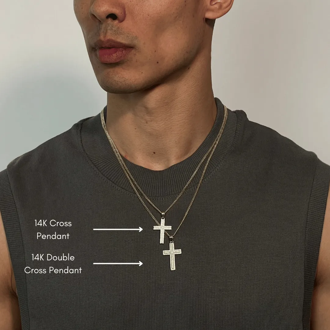 14K Golden Guardian Cross sold by IceLink product image thumbnail 2
