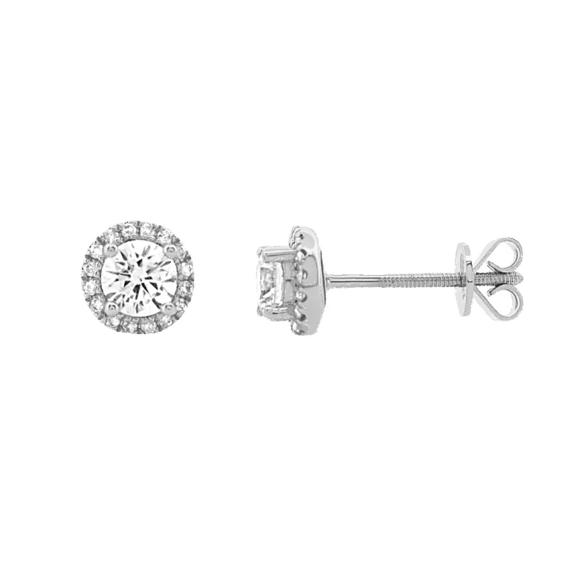 14K Willa Diamond Stud Earrings sold by IceLink