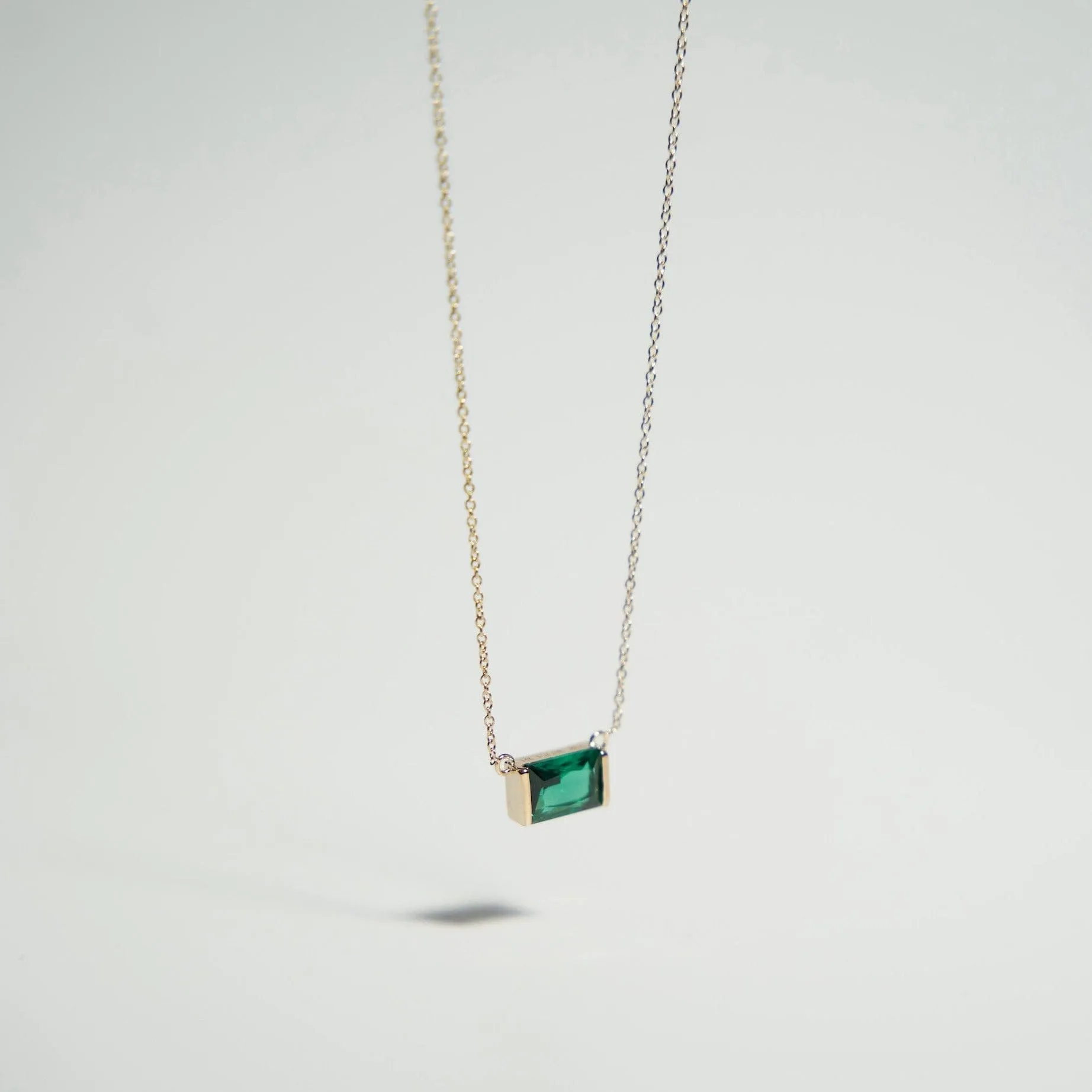 14K Emerald Necklace sold by IceLink product image thumbnail 5