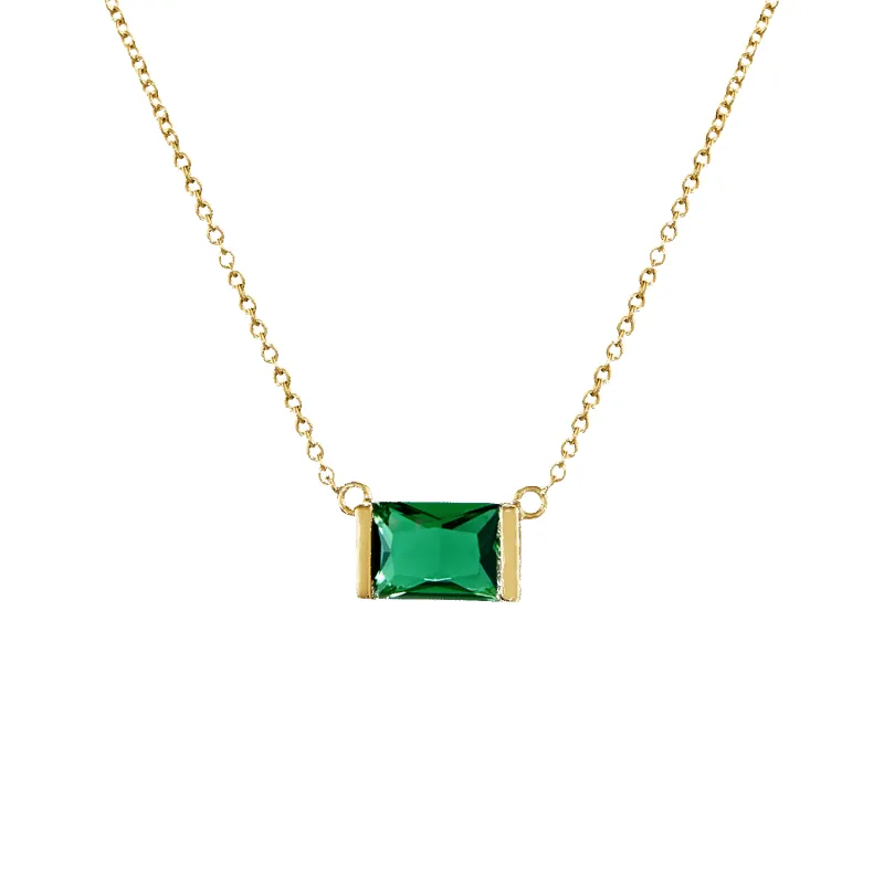 14K Emerald Necklace sold by IceLink