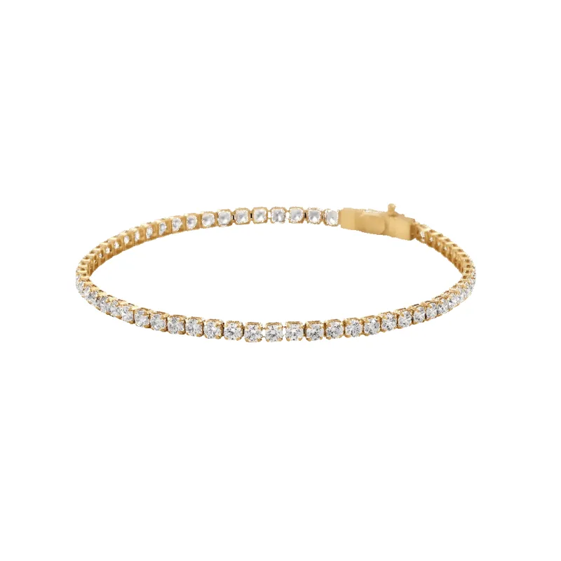 10K Gold Moissanite Tennis Bracelet 2.75mm sold by IceLink