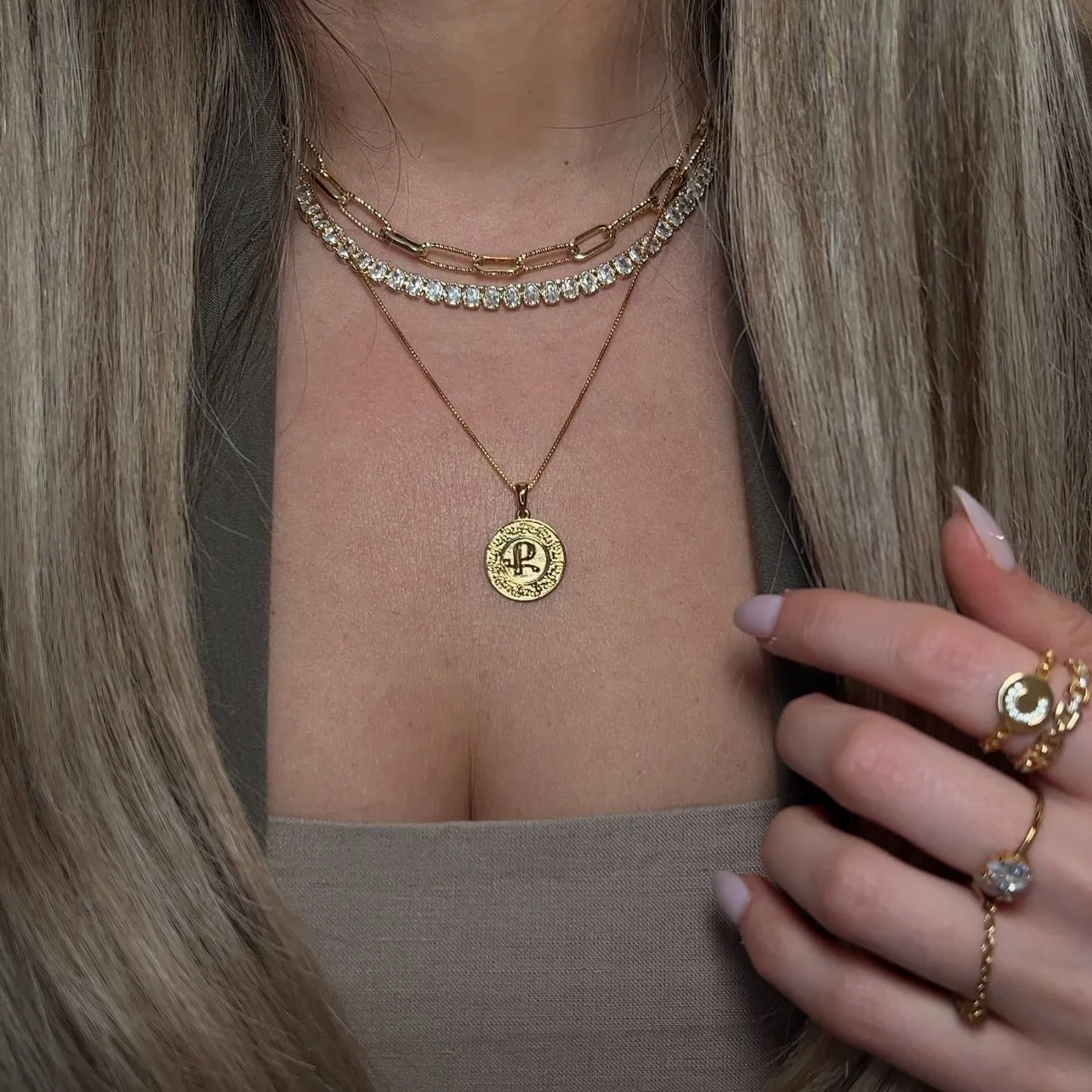 Armenian Initial Coin Pendant sold by IceLink product image thumbnail 2