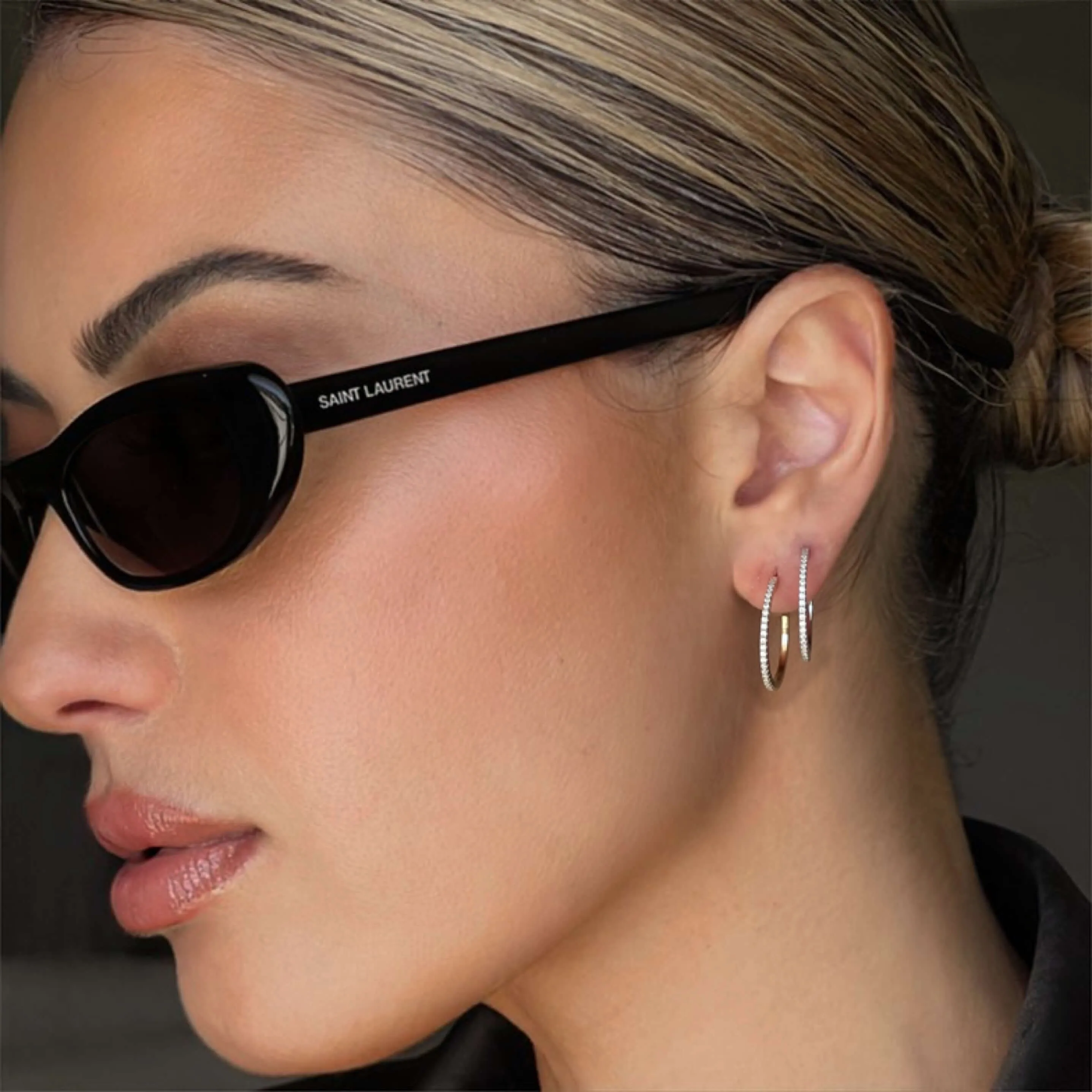 14K Moissanite Hoops sold by IceLink product image thumbnail 2