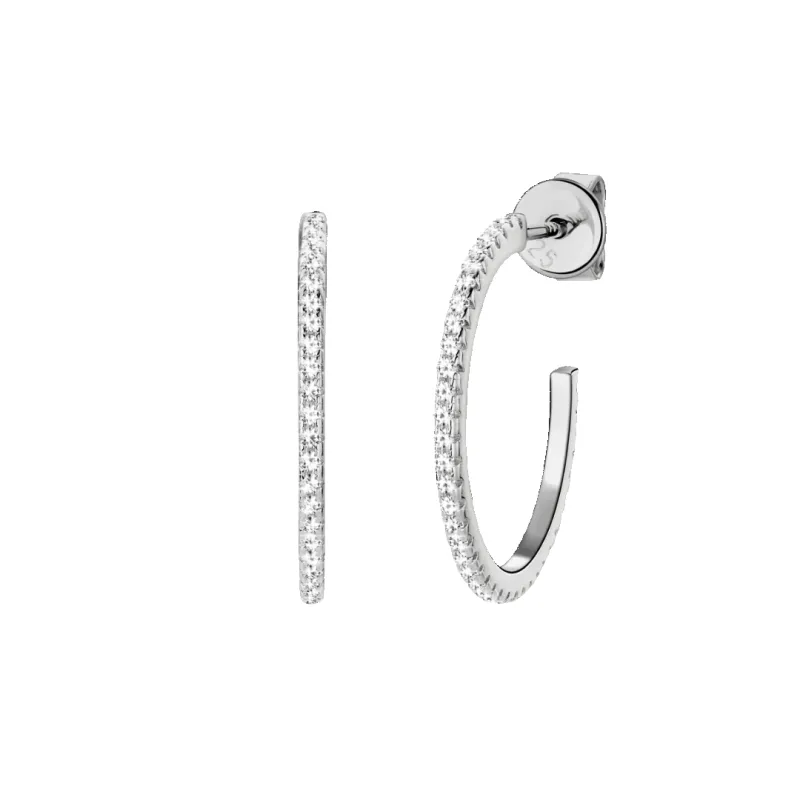 14K Moissanite Hoops sold by IceLink