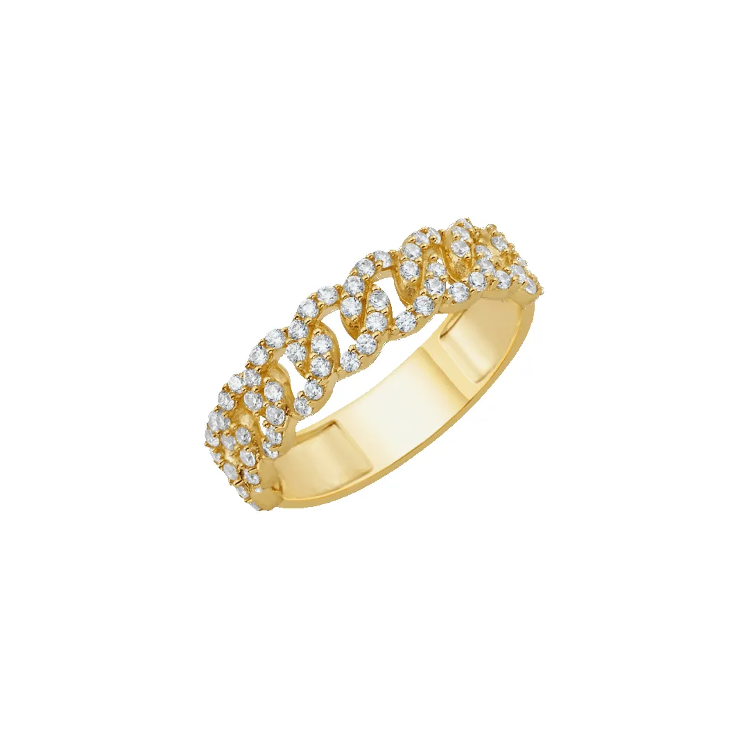 14K Cuban Ring sold by IceLink