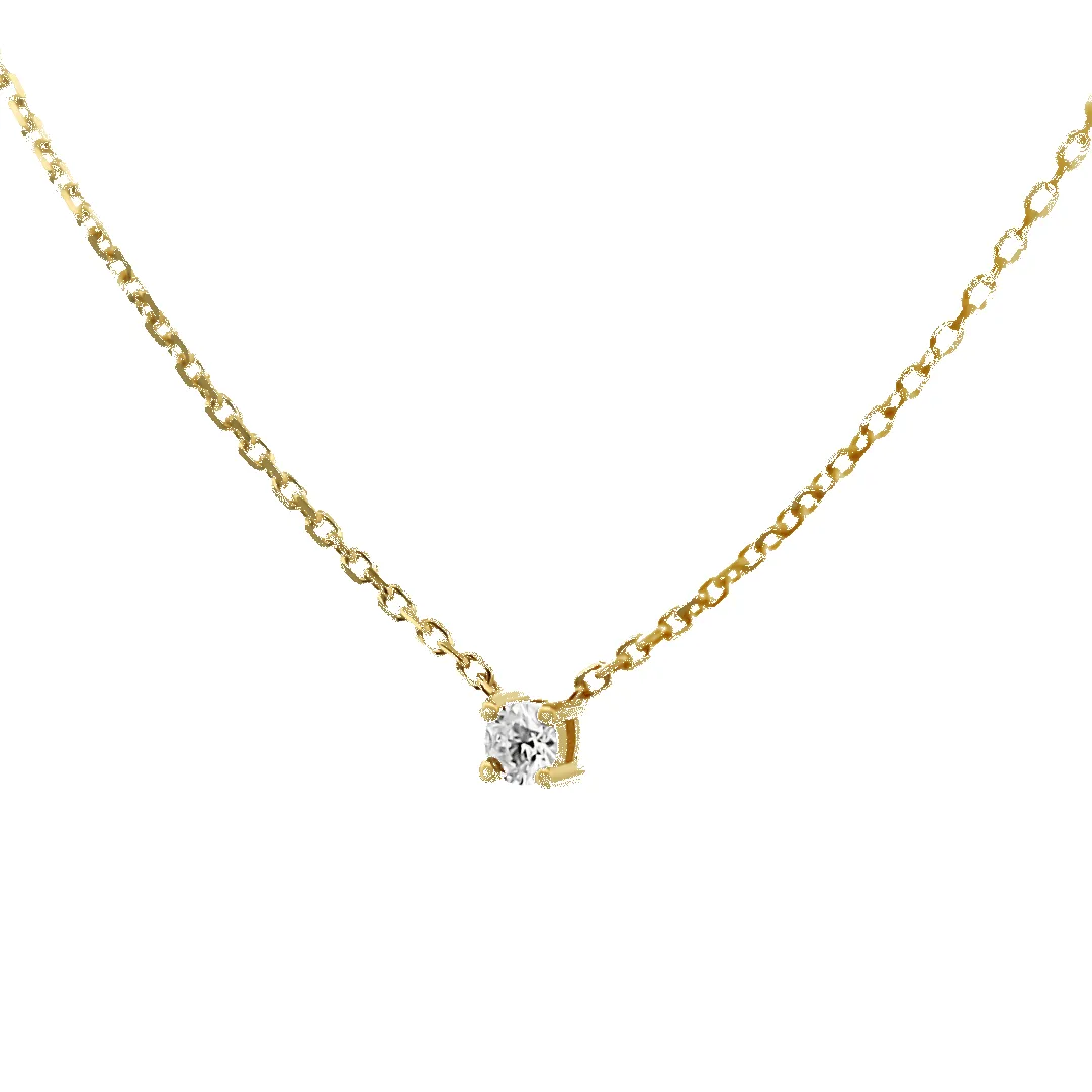 14K Princess Diamond Necklace sold by IceLink product image thumbnail 3