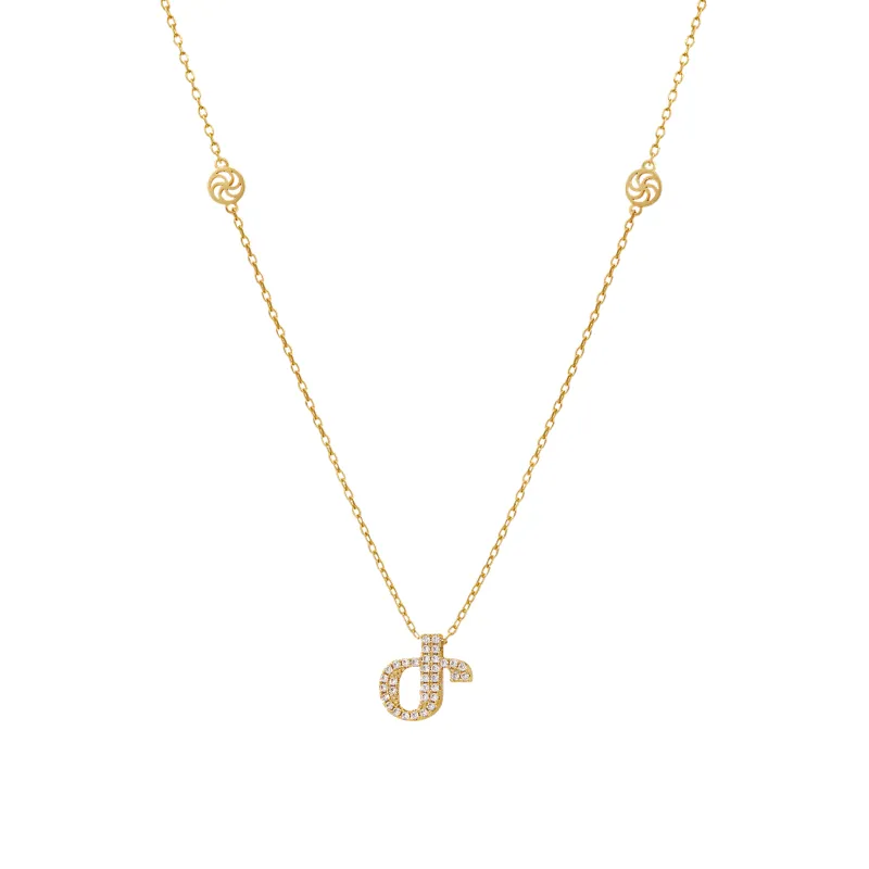Armenian Initial Necklace (ONLY ZH sample sale) sold by IceLink