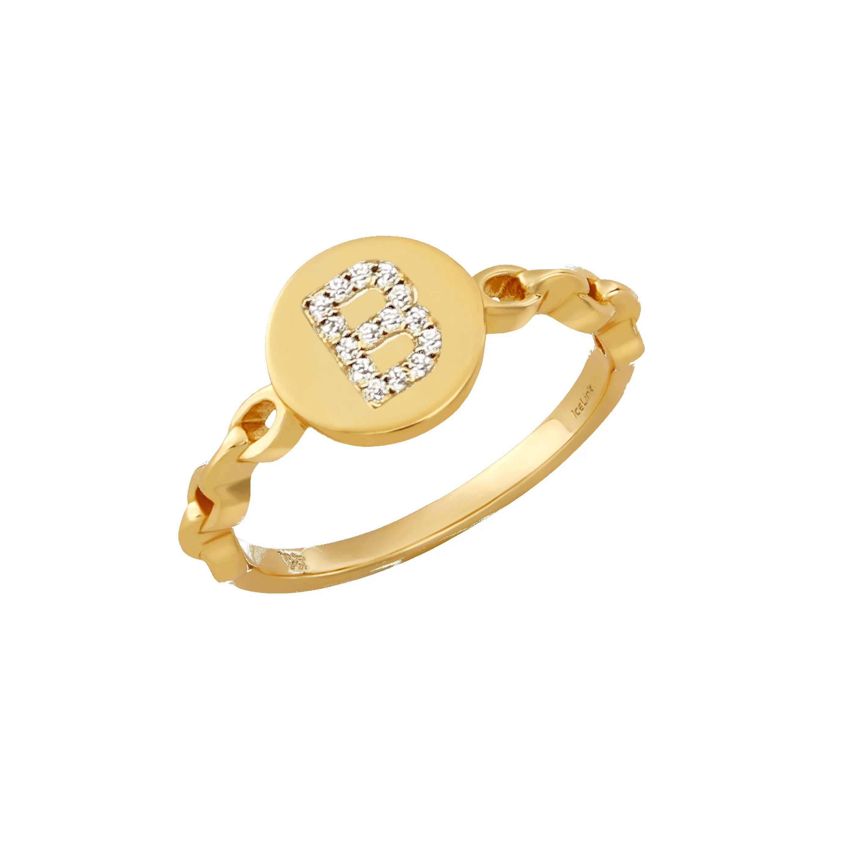 'True You' Initial Ring (sample sale) sold by IceLink