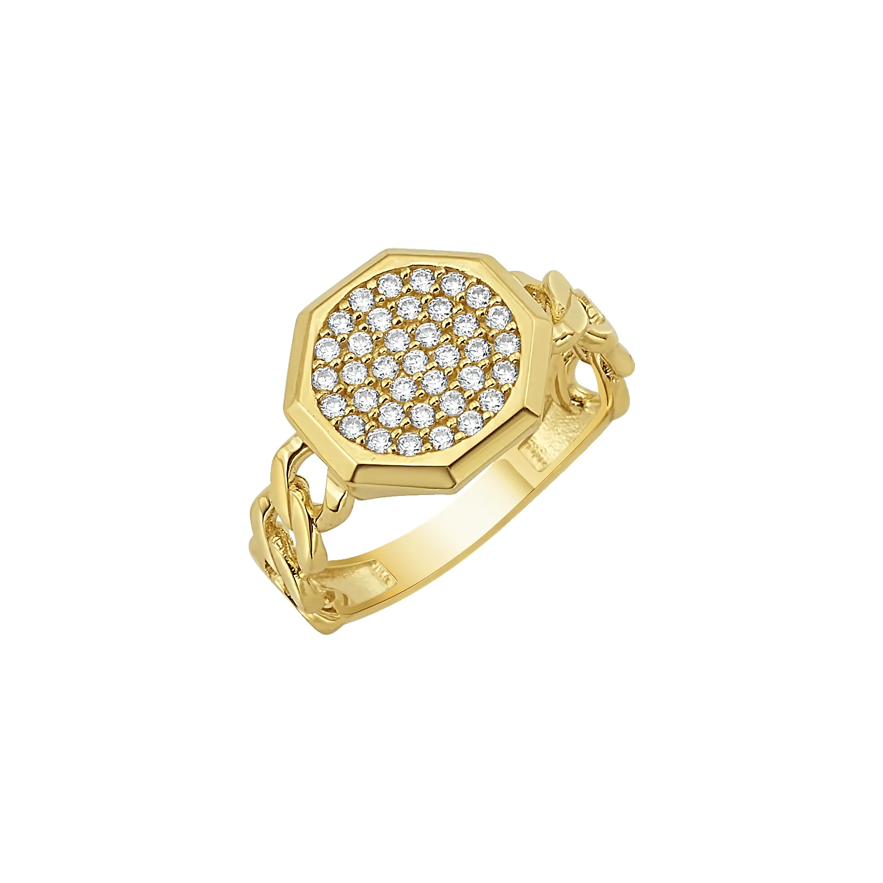 14K Hex Ring sold by IceLink