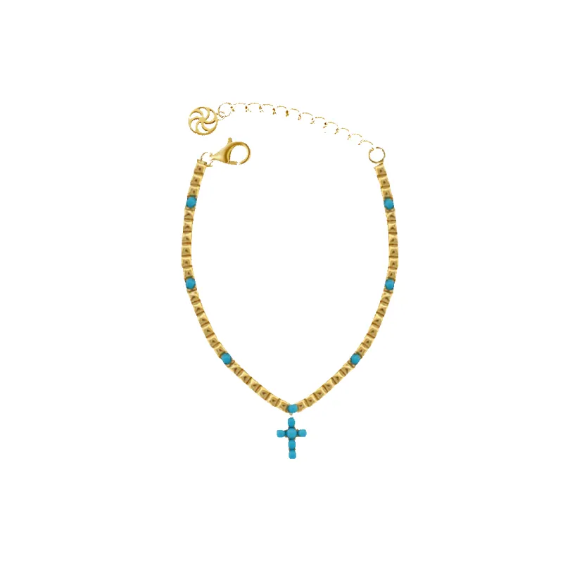 Turquoise Cross Bracelet sold by IceLink