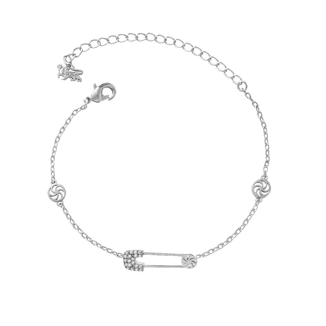 Safety Pin Bracelet sold by IceLink product image thumbnail 2