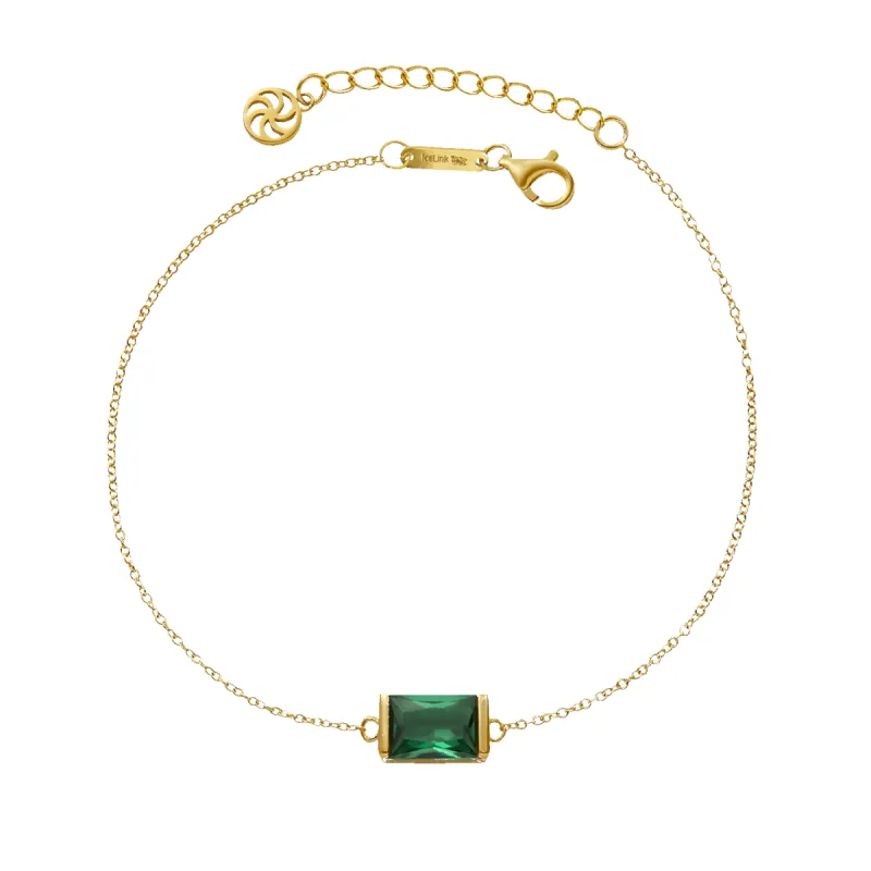 14K Emerald Bracelet sold by IceLink