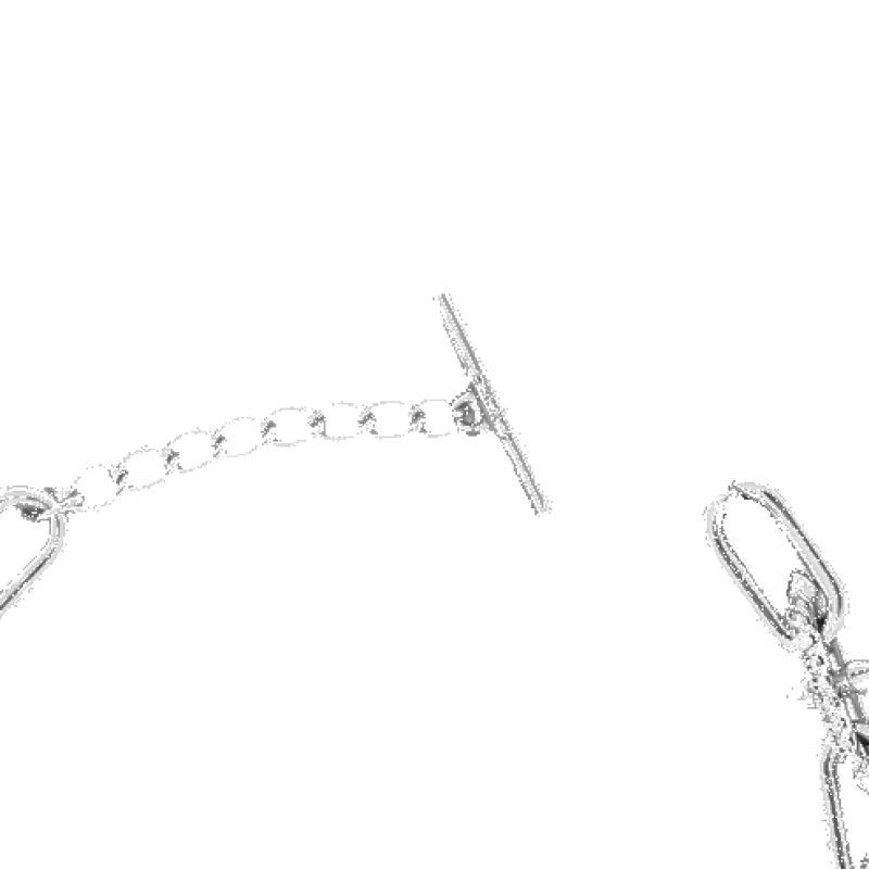 Chrome Link Paperclip Bracelet sold by IceLink