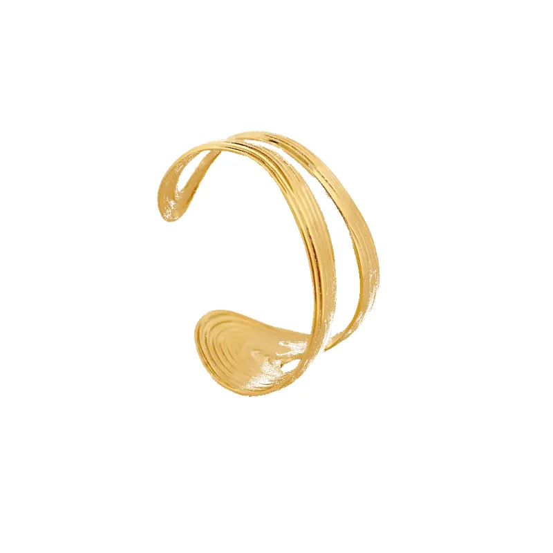 Kaya’ Wave Cut-Out Bangle made by IceLink