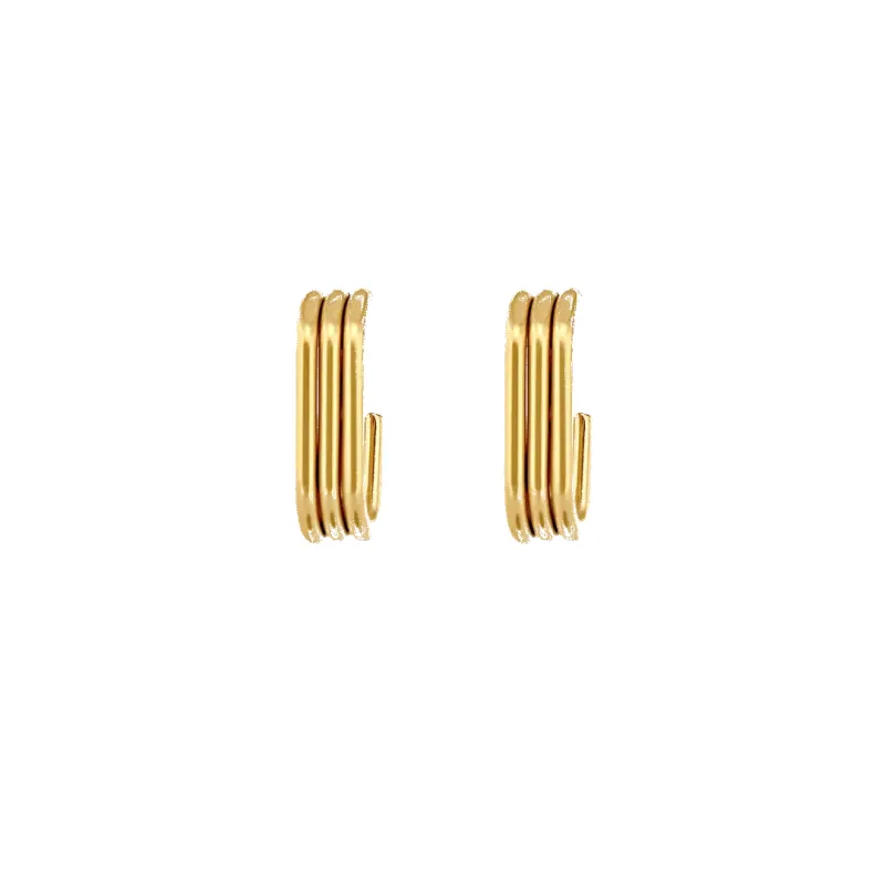 ‘Tori’ Ribbed U-Hoops (sample sale) made by IceLink