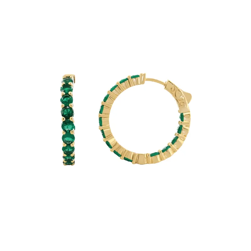 ‘Evelyn’ Emerald Huggies (sample sale) sold by IceLink