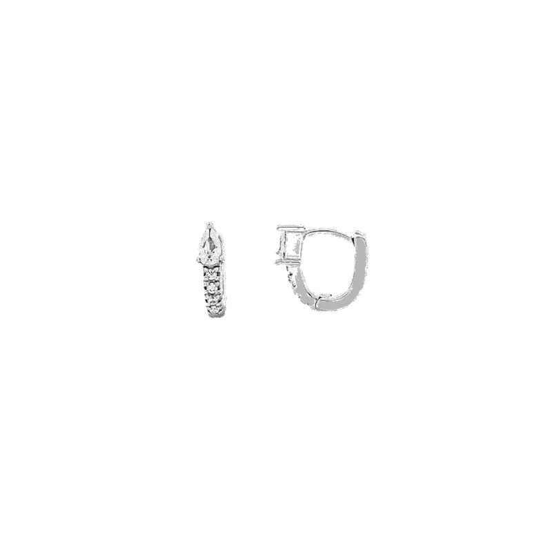 ‘Faye’ Mini Stone Hoops made by IceLink