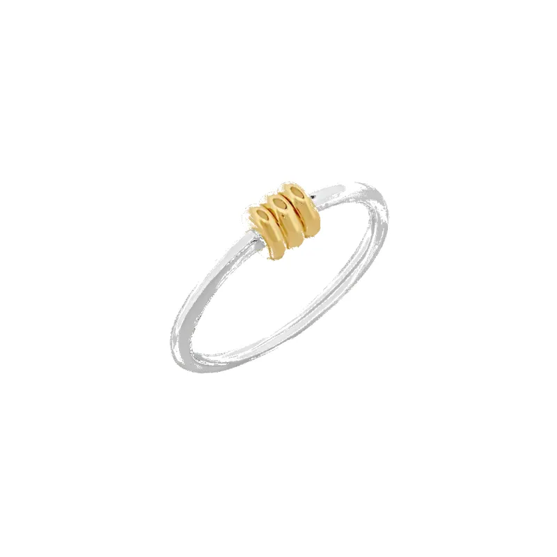 ‘Bryn’ Two-Tone Ring made by IceLink